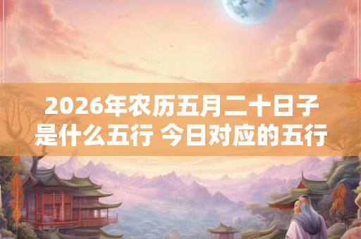 2026年农历五月二十日子是什么五行 今日对应的五行属性查询