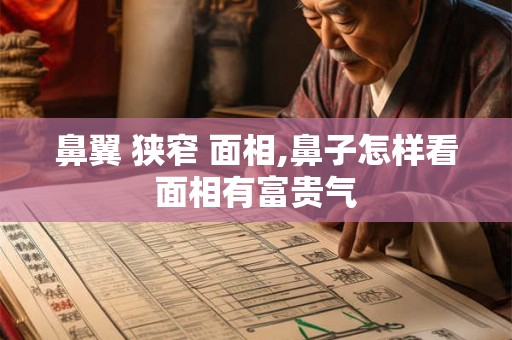鼻翼 狭窄 面相,鼻子怎样看面相有富贵气