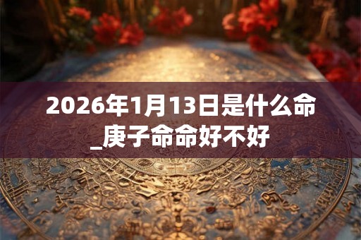 2026年1月13日是什么命_庚子命命好不好