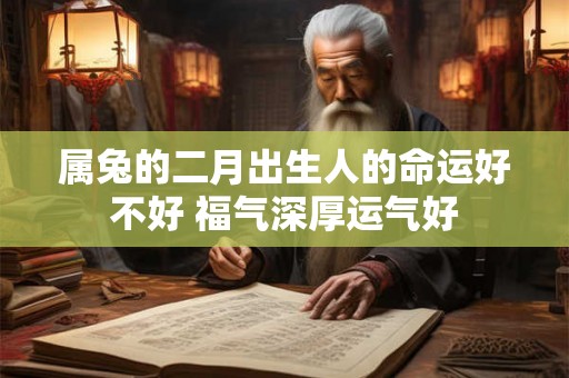 属兔的二月出生人的命运好不好 福气深厚运气好