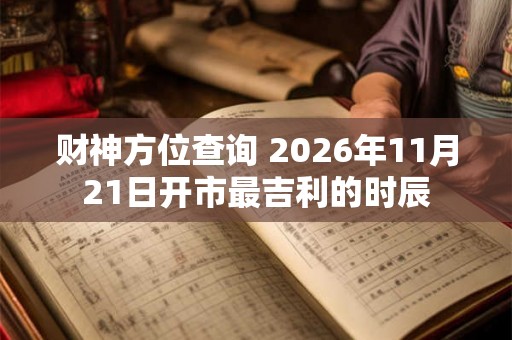 财神方位查询 2026年11月21日开市最吉利的时辰