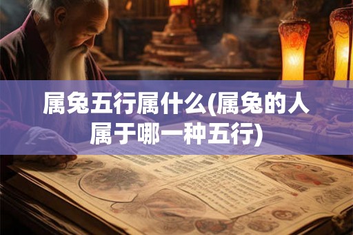 属兔五行属什么(属兔的人属于哪一种五行)