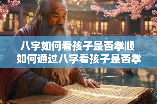 八字如何看孩子是否孝顺 如何通过八字看孩子是否孝顺