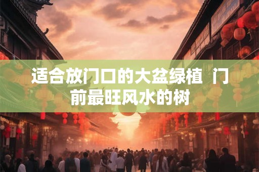 适合放门口的大盆绿植  门前最旺风水的树