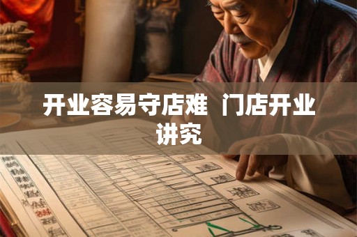 开业容易守店难 门店开业讲究 开业容易守店难 门店开业讲究