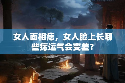 女人面相痣，女人脸上长哪些痣运气会变差？
