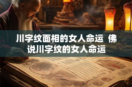 川字纹面相的女人命运  佛说川字纹的女人命运