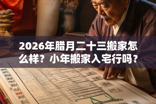 2026年腊月二十三搬家怎么样？小年搬家入宅行吗？
