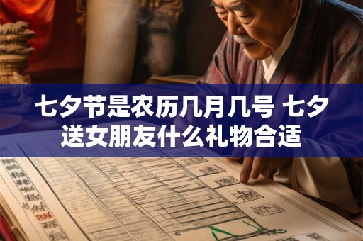 七夕节是农历几月几号 七夕送女朋友什么礼物合适