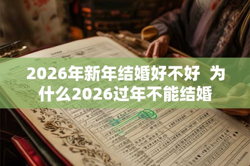 2026年新年结婚好不好  为什么2026过年不能结婚