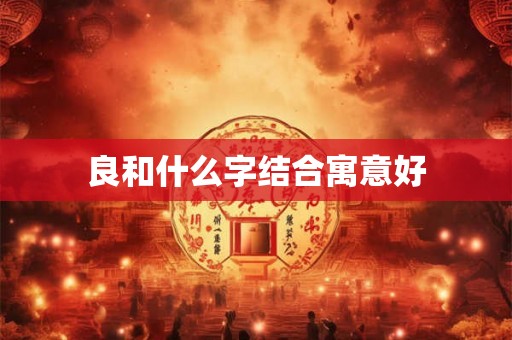 良和什么字结合寓意好 良和什么字结合寓意好
