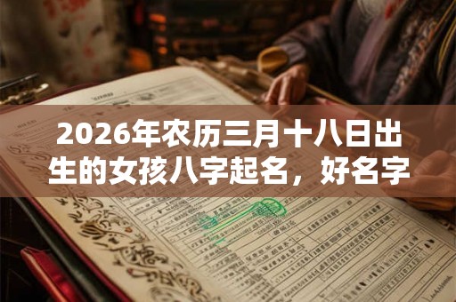 2026年农历三月十八日出生的女孩八字起名，好名字推荐