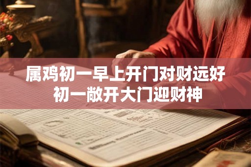 属鸡初一早上开门对财远好 初一敞开大门迎财神