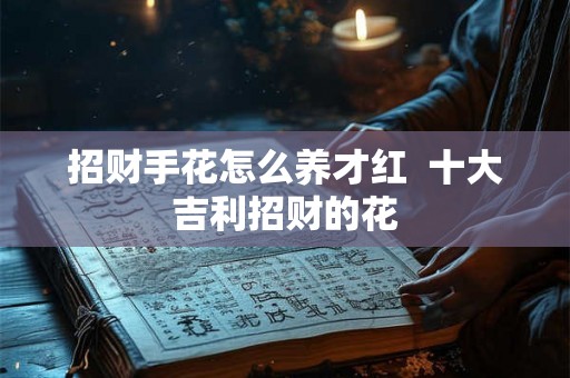 招财手花怎么养才红  十大吉利招财的花