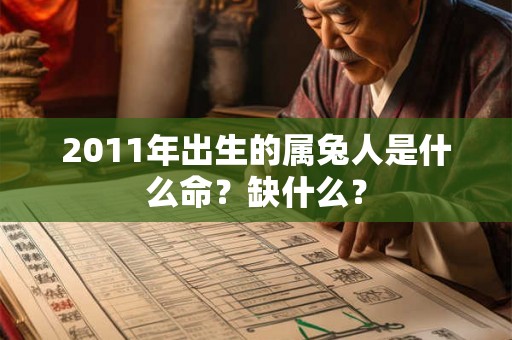 2011年出生的属兔人是什么命？缺什么？