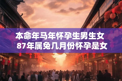 本命年马年怀孕生男生女  87年属兔几月份怀孕是女孩