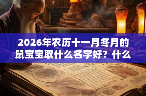 2026年农历十一月冬月的鼠宝宝取什么名字好？什么名字好听又吉利？