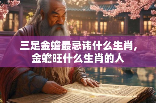 三足金蟾最忌讳什么生肖,金蟾旺什么生肖的人