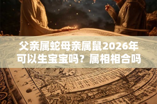 父亲属蛇母亲属鼠2026年可以生宝宝吗？属相相合吗？