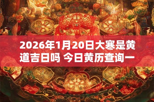 2026年1月20日大寒是黄道吉日吗 今日黄历查询一览