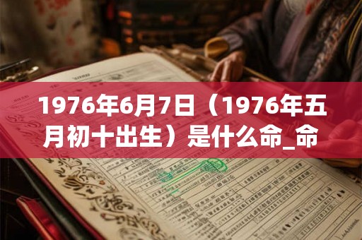 1976年6月7日（1976年五月初十出生）是什么命_命运如何