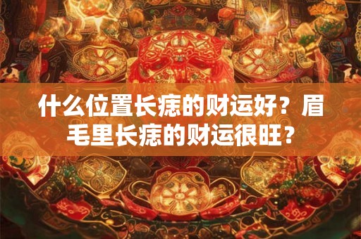 什么位置长痣的财运好？眉毛里长痣的财运很旺？