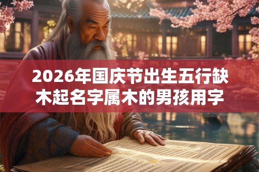 2026年国庆节出生五行缺木起名字属木的男孩用字