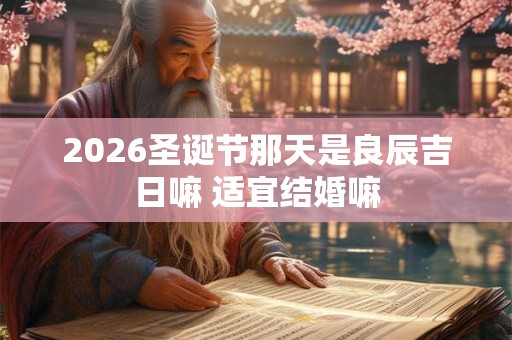 2026圣诞节那天是良辰吉日嘛 适宜结婚嘛 2026圣诞节那天是良辰吉日嘛 适宜结婚嘛