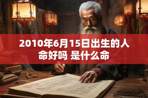 2010年6月15日出生的人命好吗 是什么命 2010年6月15日出生的人命好吗 是什么命