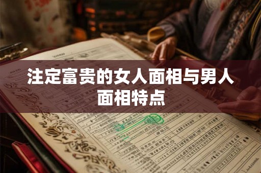 注定富贵的女人面相与男人面相特点 注定富贵的女人面相与男人面相特点