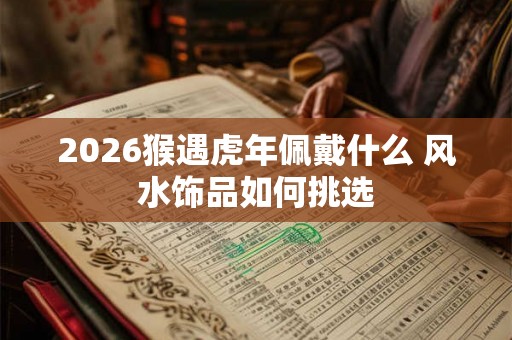 2026猴遇虎年佩戴什么 风水饰品如何挑选