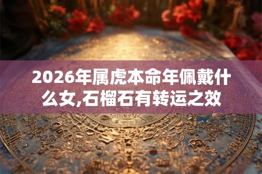 2026年属虎本命年佩戴什么女,石榴石有转运之效