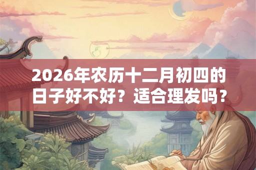 2026年农历十二月初四的日子好不好?适合理发吗? 2026年农历十二月初四的日子好不好?适合理发吗?