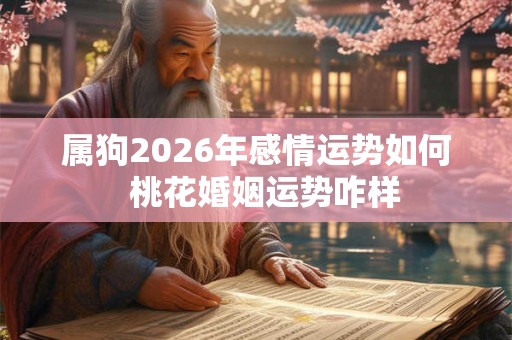 属狗2026年感情运势如何  桃花婚姻运势咋样