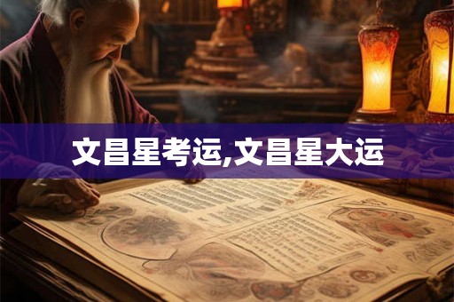 文昌星考运,文昌星大运