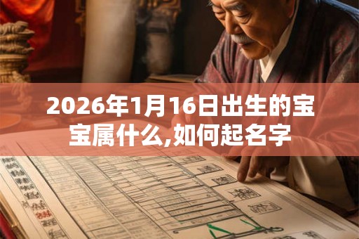2026年1月16日出生的宝宝属什么,如何起名字 2026年1月16日出生的宝宝属什么,如何起名字