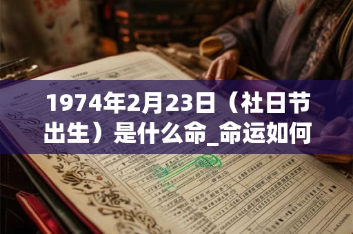 1974年2月23日（社日节出生）是什么命_命运如何