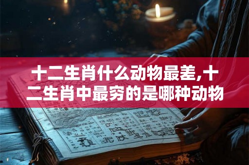 十二生肖什么动物最差,十二生肖中最穷的是哪种动物
