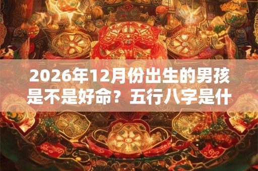 2026年12月份出生的男孩是不是好命?五行八字是什么? 2026年12月份出生的男孩是不是好命?五行八字是什么?