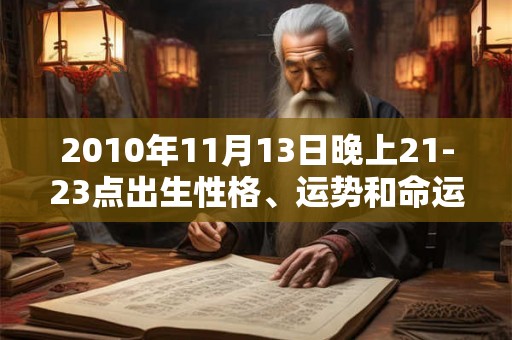 2010年11月13日晚上21-23点出生性格、运势和命运