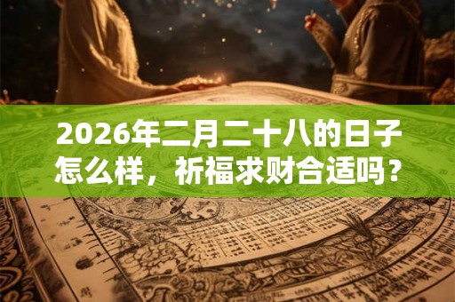 2026年二月二十八的日子怎么样，祈福求财合适吗？