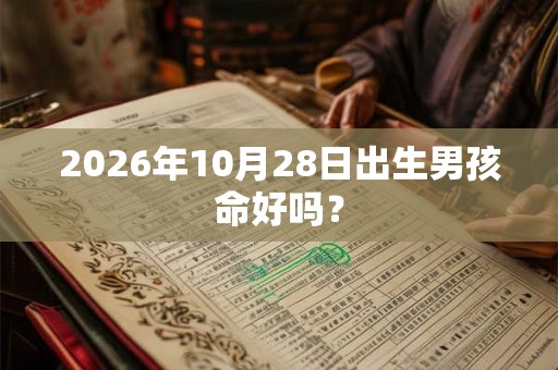2026年10月28日出生男孩命好吗？