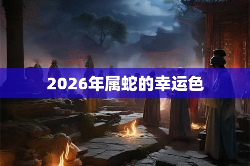 2026年属蛇的幸运色