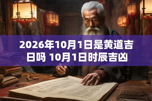 2026年10月1日是黄道吉日吗 10月1日时辰吉凶