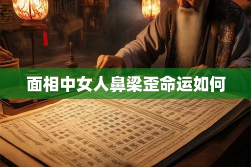 面相中女人鼻梁歪命运如何 面相中女人鼻梁歪命运如何