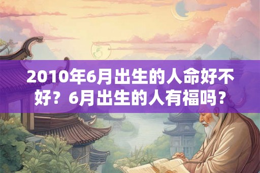 2010年6月出生的人命好不好？6月出生的人有福吗？