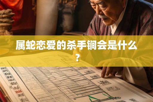 属蛇恋爱的杀手锏会是什么？