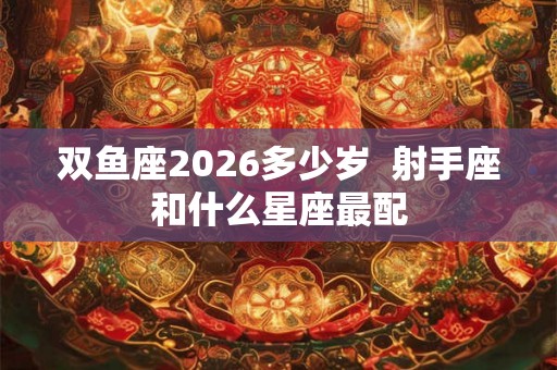 双鱼座2026多少岁  射手座和什么星座最配