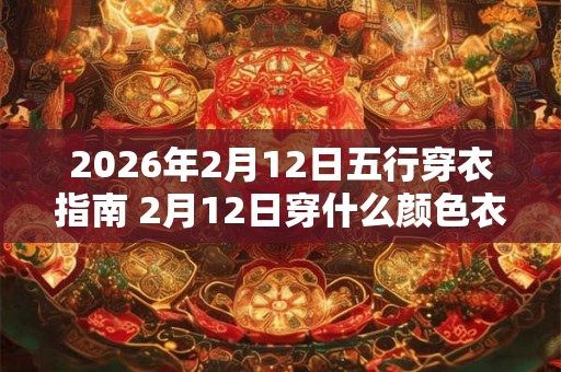 2026年2月12日五行穿衣指南 2月12日穿什么颜色衣服