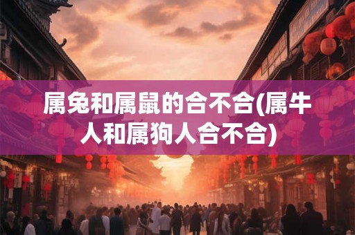 属兔和属鼠的合不合(属牛人和属狗人合不合)